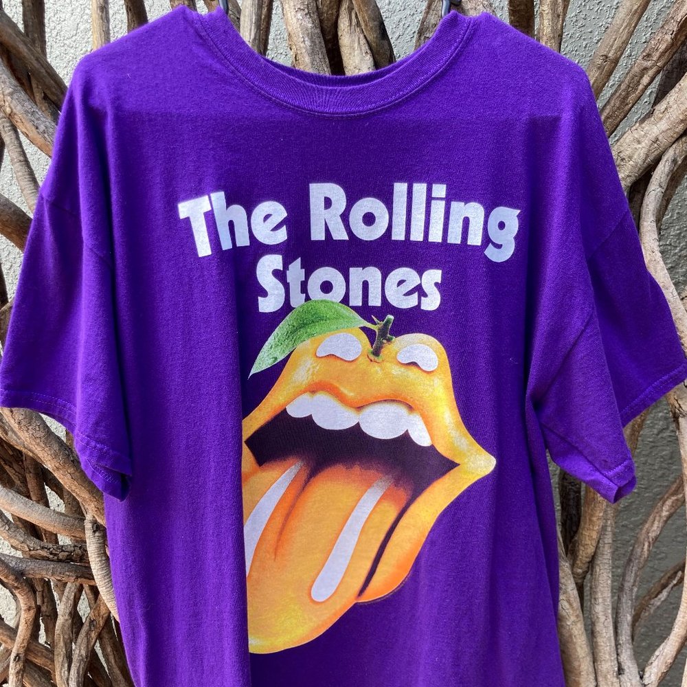 Rare 2015 The Rolling Stones Orlando Citrus Bowl Zip Code Tour Shirt.